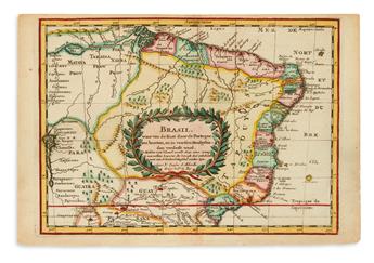(SOUTH AMERICA.) Sanson, Nicolas, after. Group of 5 small-scale engraved maps